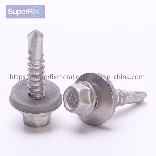 A2+420/CS Stainless Steel Bimetal Hex Head Self Tapping Screw