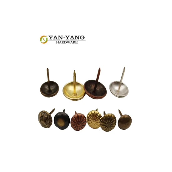Yanyang Мебель Декоративная головка гвоздя для дивана Высококачественный золотой утюг